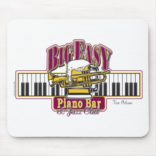 Groß-EINFACh-Klavier-BAR Mousepad (Vorne)