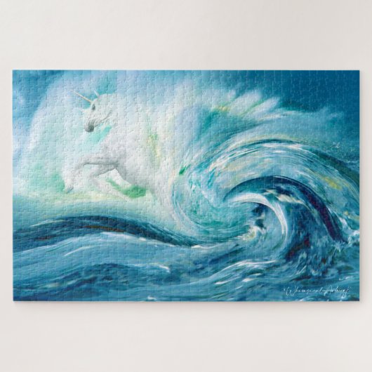 Groß - Einhorn des Sea Jigsaw Puzzle (Horizontal)