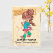 Groß - Enkelin niedliche und Trendy Karte (Gelbe Blume)