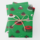 (groß) Figgy Pudding Desserts Packpapier Geschenkpapier Set (Beispiel)