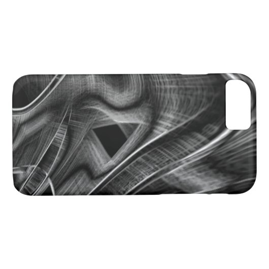 Groß gekrönt mit grauen Grooves im schwarzen Hinte Case-Mate iPhone Hülle (Rückseite (Horizontal))