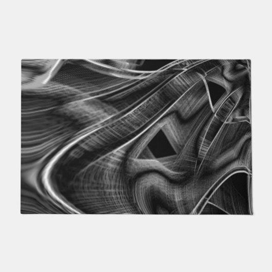 Groß gekrönt mit grauen Grooves im schwarzen Hinte Fußmatte (Vorderseite)