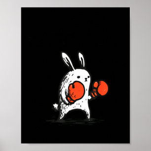 Groß genug für lustige Hase Boxen Kaninchen Schien Poster