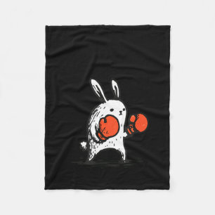 Groß genug für Schienbeine lustiger Bunny Boxer Ka Fleecedecke