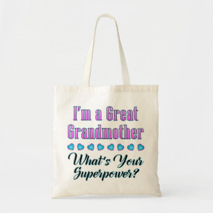 Groß - Großmutter Supermacht-Tasche Tragetasche