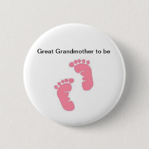 Groß - Großmutter zum zu sein Button