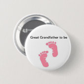 Groß - Großvater zum zu sein Button (Vorne & Hinten)