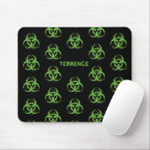 Gross Grungy Green Biogefährdung Mousepad (Mit Mouse)