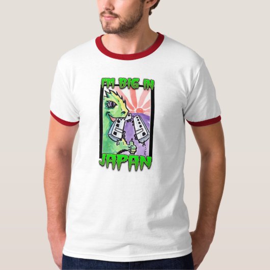 Groß in glücklichem T - Shirt Japans (Vorderseite)