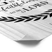 GROSS IST IHR FAITHFULNESS-Holzplakat Christlich Poster (Ecke)