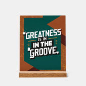 Groß ist im Boden Acrylschild (Vorderseite)