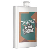 Groß ist im Boden Flachmann (Rechts)