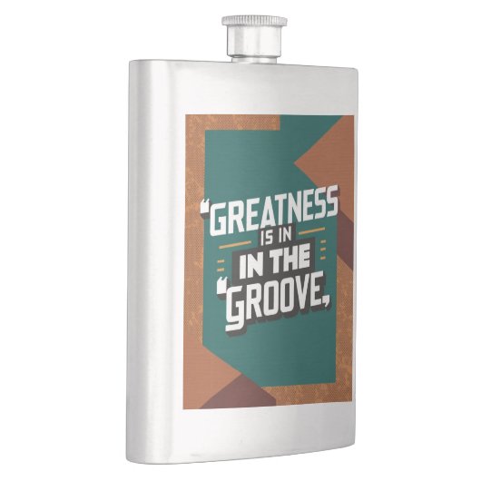 Groß ist im Boden Flachmann (Rechts)