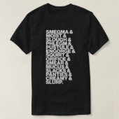 Gross-Klangwörter T-Shirt (Design vorne)