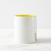 Groß-Köpfige Huhn-Tasse Zweifarbige Tasse (Mittel)