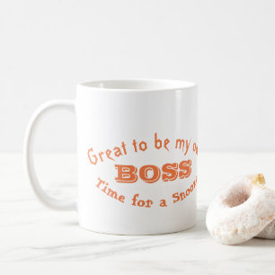 Groß, meine eigene CHEF Zeit für einen Snooze zu Kaffeetasse