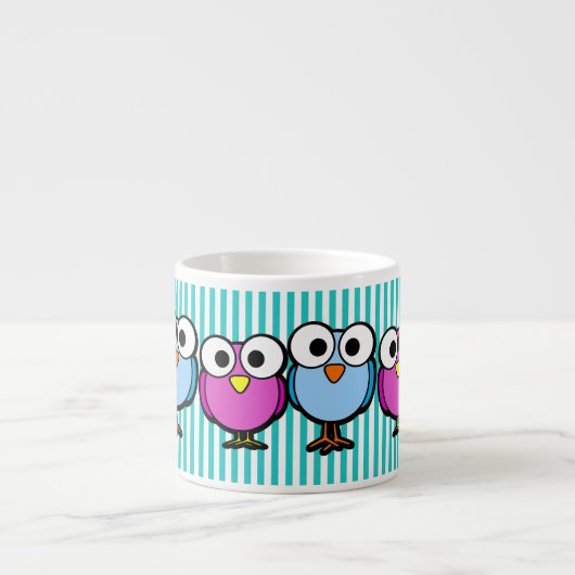 Groß-mit Augen Piepmätze Espressotasse (Vorderseite)