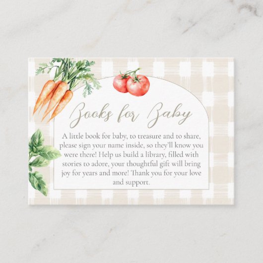 Groß mit Liebe Market Babydusche Anfrage Begleitkarte (Vorderseite)