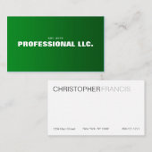 Groß, mutig, einfach, grüne Visitenkarte zu lesen (Vorne/Hinten)