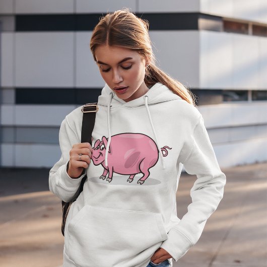 Groß rosa Pig Hoodie