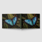 Groß, schön, blau, Schmetterling Gästebuch (Voll)