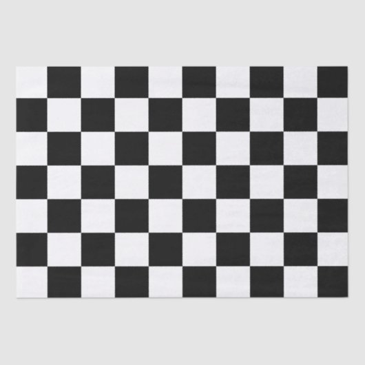 Groß, schwarz und weiß geprüft seidenpapier (Vorderseite)