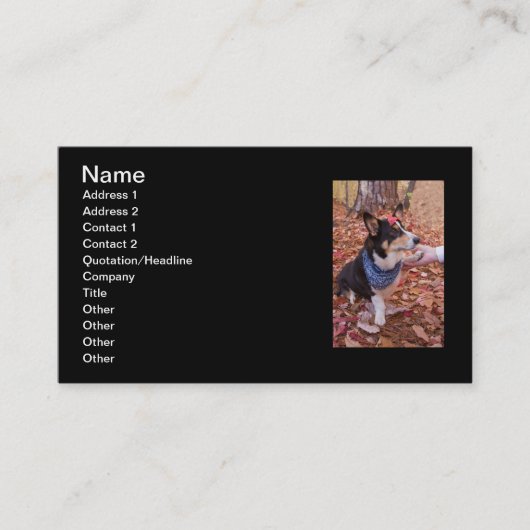 Groß, Sie zu sehen! Visitenkarte (Vorderseite)