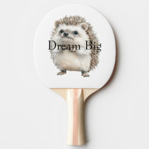 Groß Träumen (oder personalisieren) Igel Bär Tischtennis Schläger