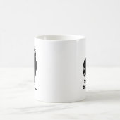 Groß und Schwarz Kaffeetasse (Mittel)