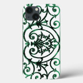 Groß und weiß scrollwork muster Case-Mate iPhon iPhone Hülle (Rückseite)