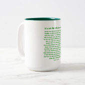 Groß wagen - Zweifarbige Tasse (Vorderseite Links)