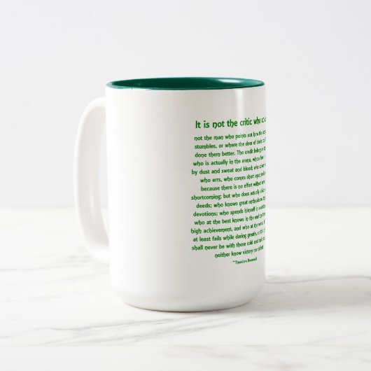 Groß wagen - Zweifarbige Tasse (Vorderseite Links)