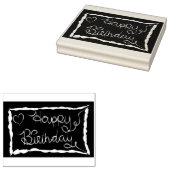 Groß: Zeichnend Vorlage Geburtstagskautschuk-Brief Gummistempel (Stempel)