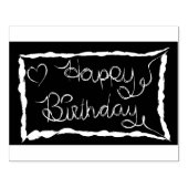 Groß: Zeichnend Vorlage Geburtstagskautschuk-Brief Gummistempel (Prägung)