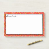 Groß zu schreiben post-it klebezettel (Auf Schreibtisch)