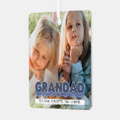 Großad Man Myth Legend Foto Weihnachten Ornament Aus Metall (Vorderseite links)