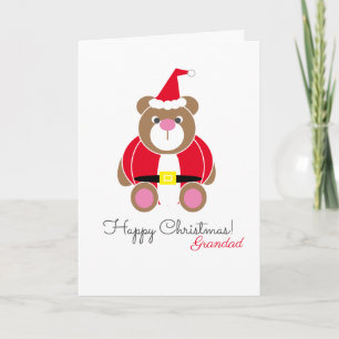 Großad Personalisiert Teddy Bär Weihnachten Karte