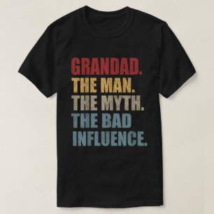 Großad The Man Myth Bad Beeinflussung Funny Vather T-Shirt