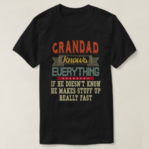 Großad weiß alles Funny Großvater Geschenk T-Shirt