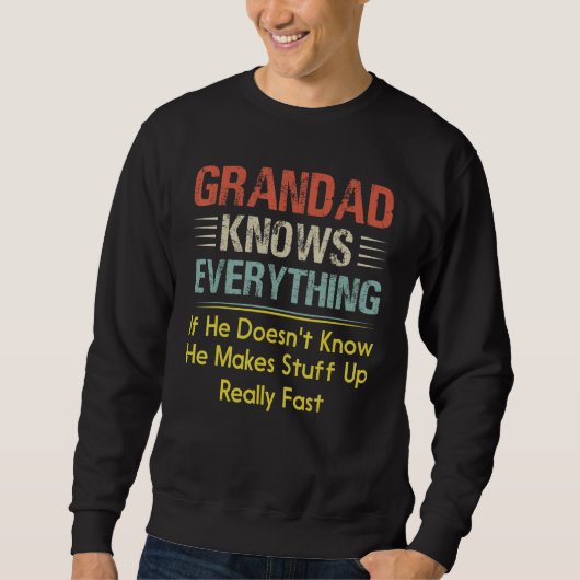 Großad weiß alles sweatshirt (Vorderseite)