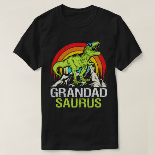 Großadsaurus Dinosaurier Grandpa Saurus Vatertag T-Shirt
