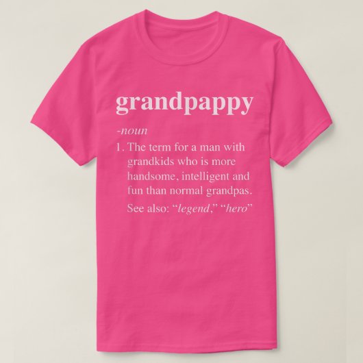 Großappie Definition Funny Noun Grandpa Definiert  T-Shirt (Design vorne)