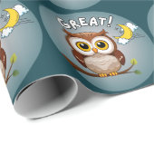 Großartig, Eule! Geschenkpapier (Rolleneckpunkt)