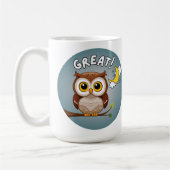 Großartig, Eule! Kaffeetasse (Links)
