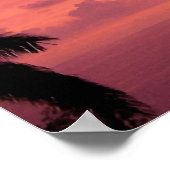 Großartig Hawaiian Sunset Semi Gloss Poster Print (Ecke)