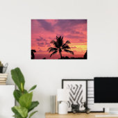 Großartig Hawaiian Sunset Semi Gloss Poster Print (Heimbüro)