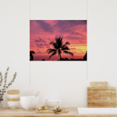 Großartig Hawaiian Sunset Semi Gloss Poster Print (Küche)