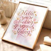 Großartig Heute: Kunstdruckkunst für die Blumenbej Poster