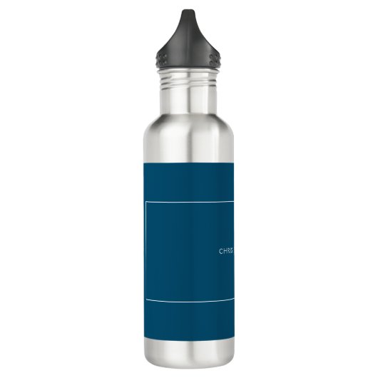 Großartig Ihr Name Ocean Blue White Custom Edelstahlflasche (Links)