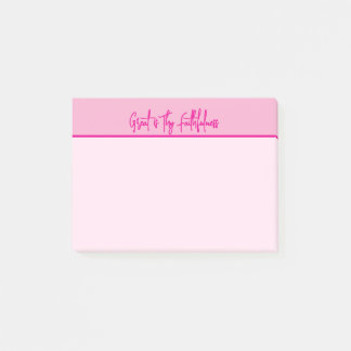 Großartig ist dein Geschenk der Treue Post-it Klebezettel